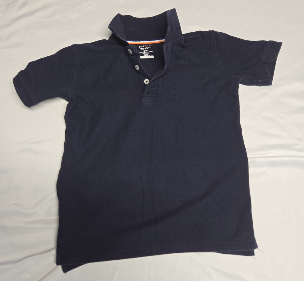 French Toast Navy Short-Sleeve Polo Shirt